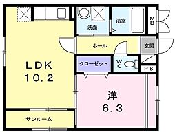 間取図画像 1LDK