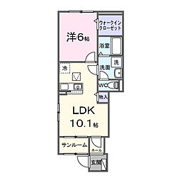 スワローテイル 1LDKの間取図画像