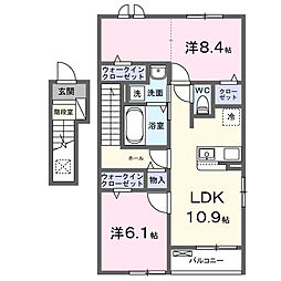 コホラパレス 2LDKの間取図画像