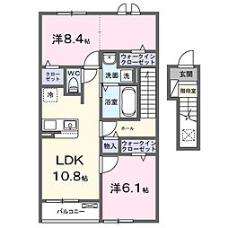 コホラパレス 2LDKの間取図画像