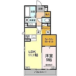 間取図画像 1LDK