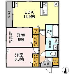 間取図画像 2LDK