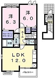 間取図画像 2LDK