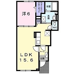エス・スール6 1LDKの間取図画像