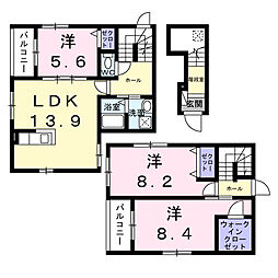 ル・ラパン・ドゥ・ラヴィーヌ 3LDKの間取図画像