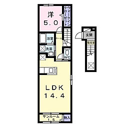 ルミエール赤羽 1LDKの間取図画像