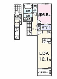 「仮称」シエルクラス古川 1LDKの間取図画像
