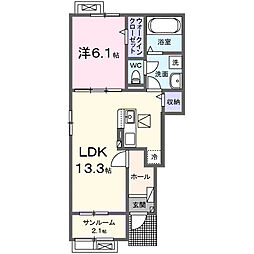 ソラリエ I 1LDKの間取図画像