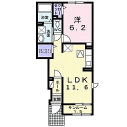 ベル・フィオーレV I 1LDKの間取図画像