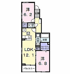 PEANUTS(ピ-ナッツ) 2LDKの間取図画像
