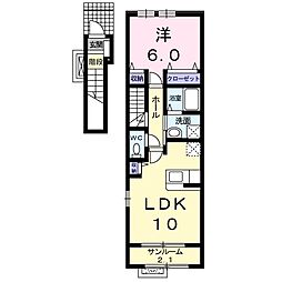 星六もみじ 1LDKの間取図画像