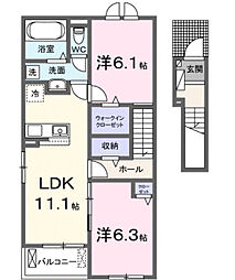 R.N.P レジデンスW II 2LDKの間取図画像