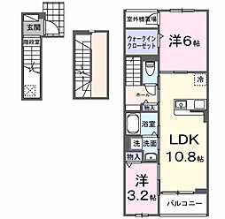 LIBLE(リブレ) 2LDKの間取図画像