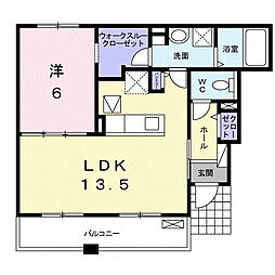 コニファーガーデン 1LDKの間取図画像