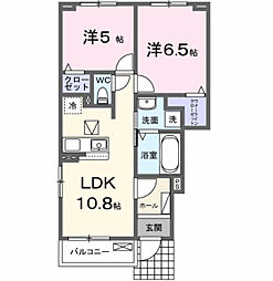 サニー カジ 2LDKの間取図画像