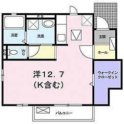 セードル館・水呑1 ワンルームの間取図画像