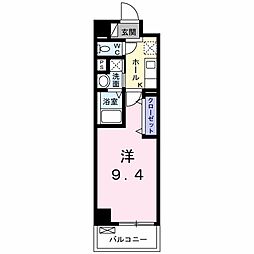 フローレンス天下茶屋 1Kの間取図画像