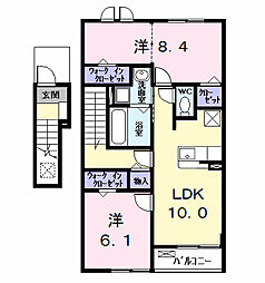 Seed 2LDKの間取図画像