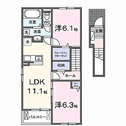 アルディエンテ・Y 2LDKの間取図画像