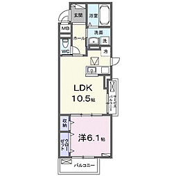 セリオ 1LDKの間取図画像