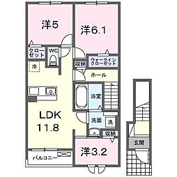 ピアフォレスト 3LDKの間取図画像