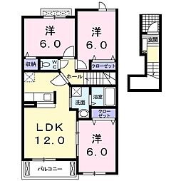 サンライズ7 3LDKの間取図画像