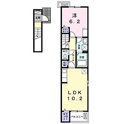 グレイス フォーラム 1LDKの間取図画像