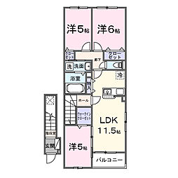 リガーレ 3LDKの間取図画像