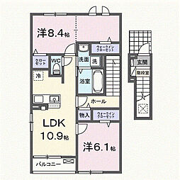 ブリオ・サチ 2LDKの間取図画像