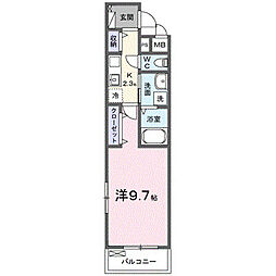 エクセレンス Z900 RS 1Kの間取図画像
