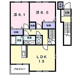 モア・ステージ5 2LDKの間取図画像
