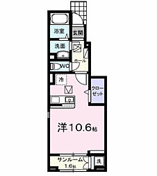 アーバン レジデンス 末広 ワンルームの間取図画像