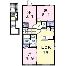 シリンクス M 3LDKの間取図画像