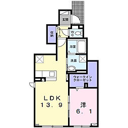 シリンクス L 1LDKの間取図画像