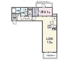Sereno(セレーノ) 1LDKの間取図画像