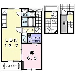 Evergreen 1LDKの間取図画像