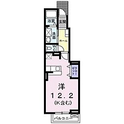 ラ・リシェス ワンルームの間取図画像