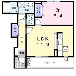 間取図画像 1LDK