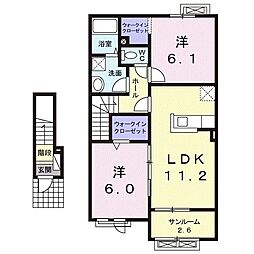 間取図画像 2LDK