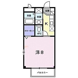 アネックスFB 1Kの間取図画像