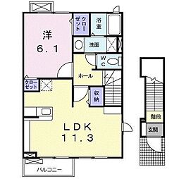 間取図画像 1LDK