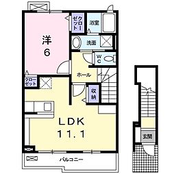 ワイズフォレスト2 1LDKの間取図画像