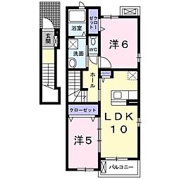 レジデンス伊賀 2LDKの間取図画像