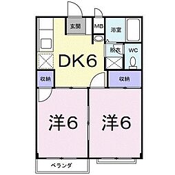 間取図画像 2DK