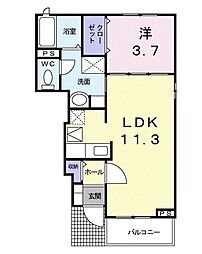 間取図画像 1LDK
