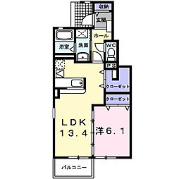間取図画像 1LDK