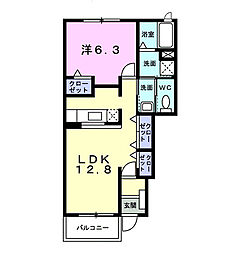 間取図画像 1LDK