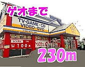 【レンタルビデオ】ゲオまで230ｍ