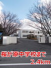 【中学校】桜が原中学校まで2400ｍ