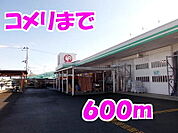 【ホームセンター】コメリまで600ｍ